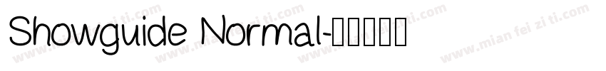 Showguide Normal字体转换